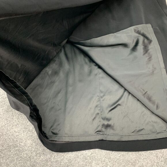 Club Monaco Faux Wrap Tulip Skirt Womens 4 Back Zip Lined Pleated Stretch Band - Picture 3 of 13